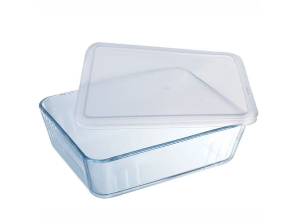Pyrex 7070.55145, Grytfrom, Rektangulär, Glas, Plast, Transparent, Frankrike