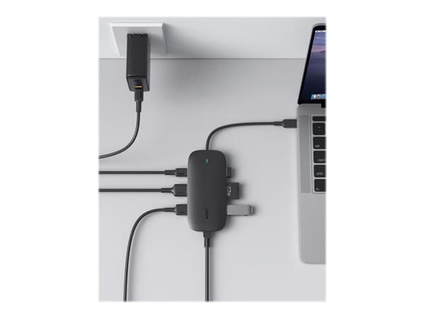 Aukey Unity Link PD III - Dokkingstasjon - USB-C - HDMI - 1GbE