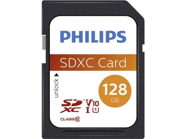 Philips FM12SD55B - Flashminnekort - 128 GB - UHS Class 1 / Class10 - SDXC