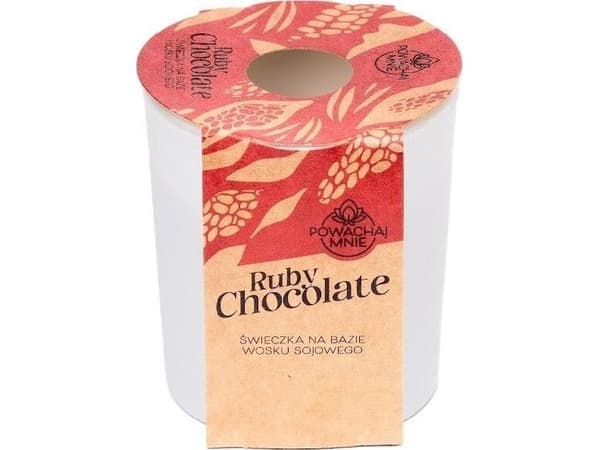 Smell Me Ruby Chocolate Soy Candle White