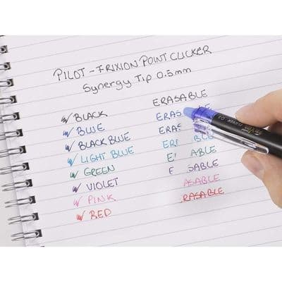 Refill, Pilot Frixion Point Clicker 0,5 mm svart - 3 st./förpackning