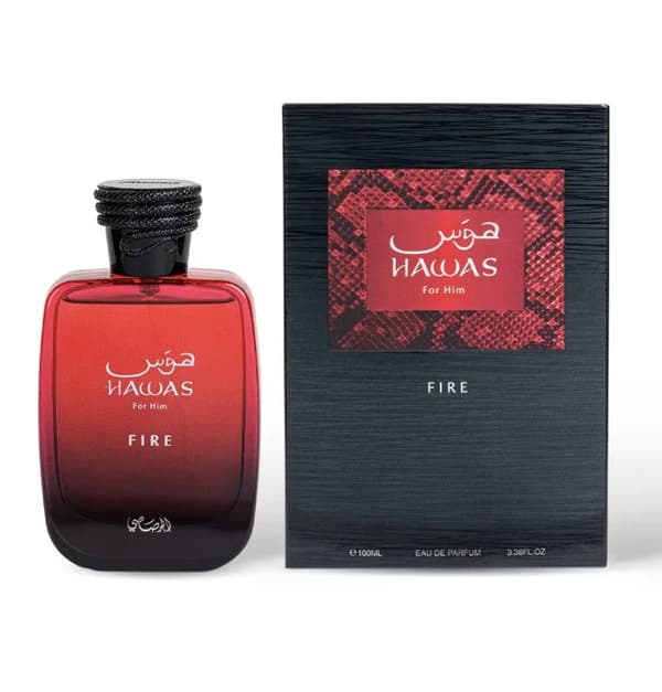 Rasasi Hawas Fire Eau De Parfum for Men 100ml 3.4oz - Bold Arabian Perfume