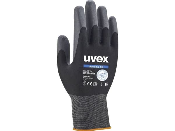 Uvex 6007006, Sort, Voksen, Voksen, Unisex, 1 stykker, Elastan, Polyamid