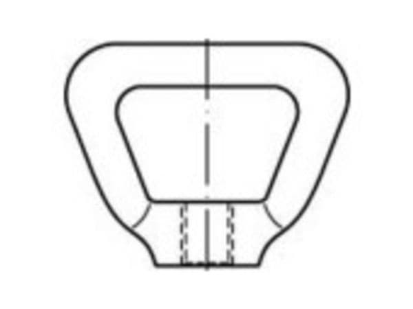 TOOLCRAFT 1069485 kragemuttere M10 DIN 80704 rustfritt stål A4 1 stk
