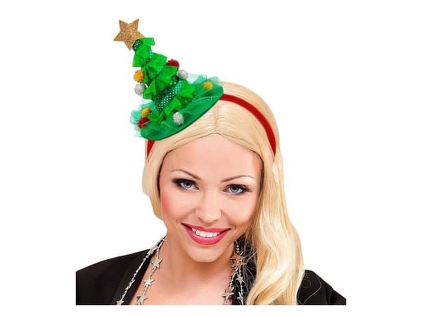 Hårband med julgran