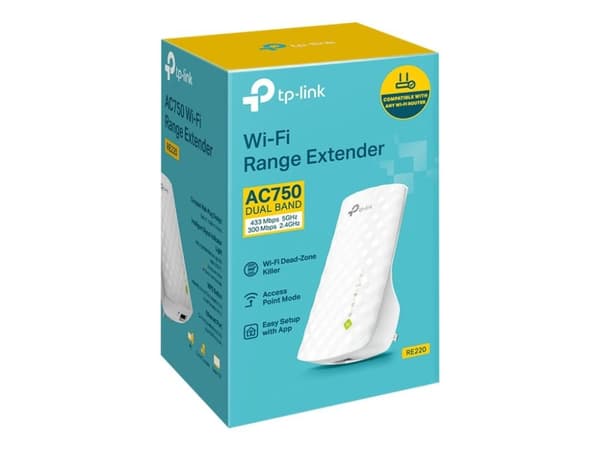 TP-Link RE200, Verkkotoistin, 750 Mbit/s, 10,100 Mbit/s, Windows 2000, Windows 2000 Professional, Windows 7 Home Basic, Windows 7 Home Basic x64, W...