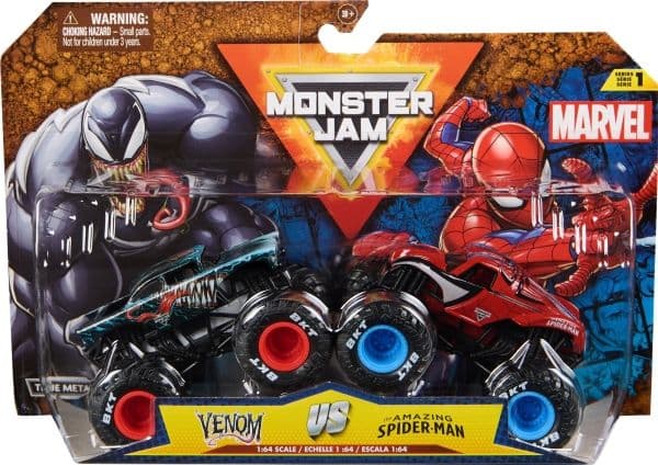 Monster Jam Marvel 2-pack 1:64 - Spider-Man/Venom