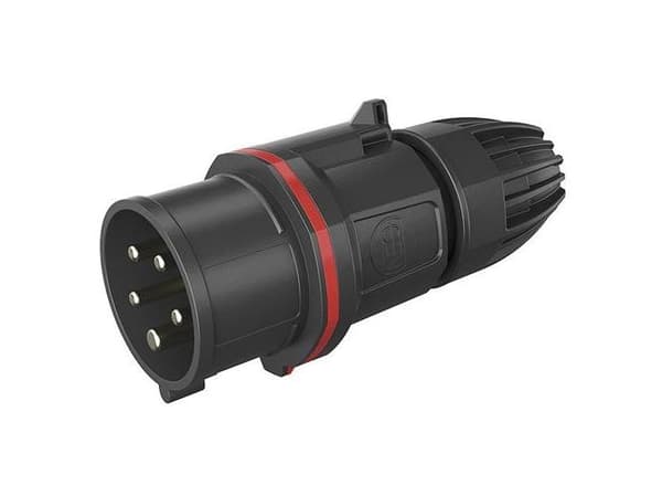 CEE stickpropp 5P 16A 380V H6 röd cc