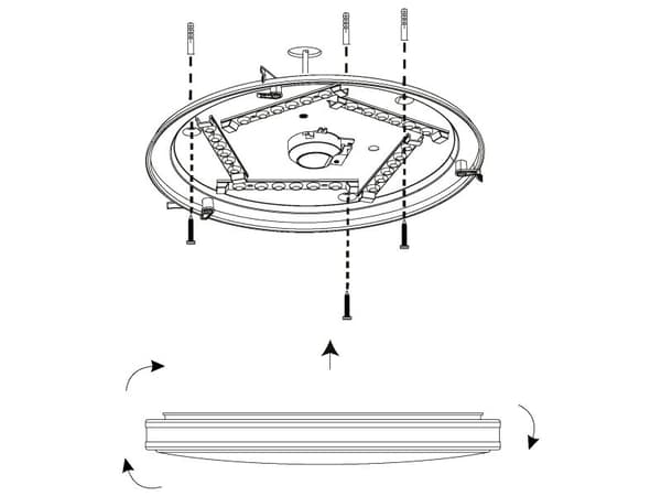 EGLO PESCAITO loftlampe sort/gull
