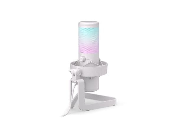 ENDORFY AXIS streaming-mikrofon (vit, USB-C, RGB, 3,5 mm jack)