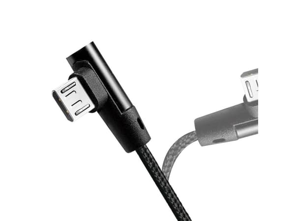 USB 2.0 to micro-USB (90° angled) male, 1m