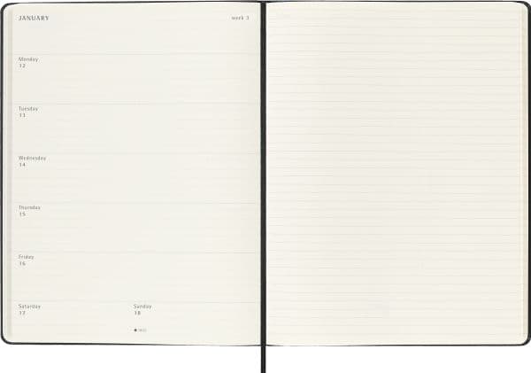 Classic Hard 12M Week Note XL Sort 2026