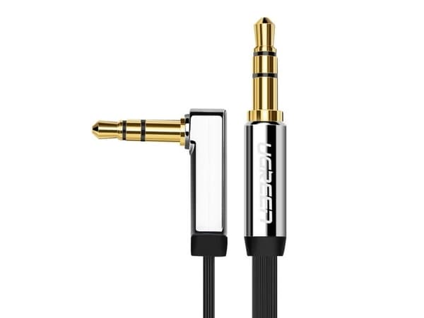 Ugreen 10599, 3.5mm, Hankjønn, 3.5mm, Hankjønn, 2 m, Sort