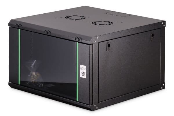 DIGITUS Dynamic Basic DN-19 07U-6/6-EC-SW - Rack skåp - väggmontering - RAL 9005 - 7U - 19"
