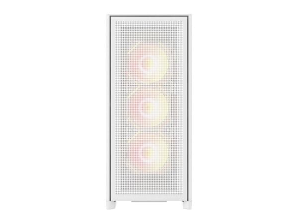 DarkFlash AIRNOVA PC-kabinett (hvit) + 3 vifter