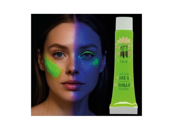 Neon grønn UV-sminke, 10 ml