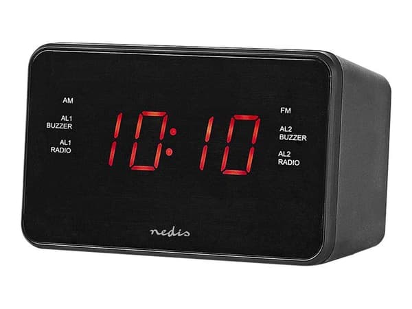 Nedis CLAR002BK - Klockradio - svart