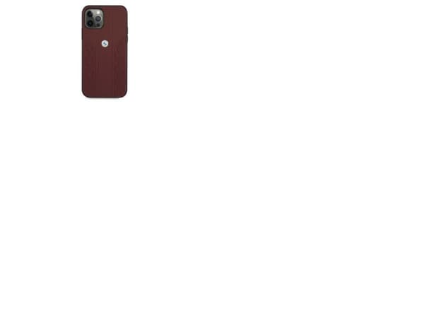 BMW lær curve perforert etui til iPhone 12 / iPhone 12 Pro - rød