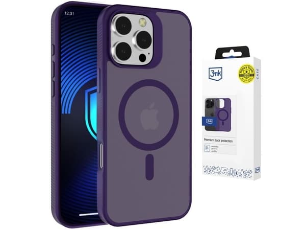 3mk Smoke MagCase for iPhone 16 Pro Max - lilla-transparent