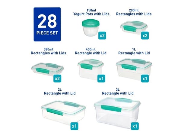 Sistema - 28 Piece Pack Teal ECOM