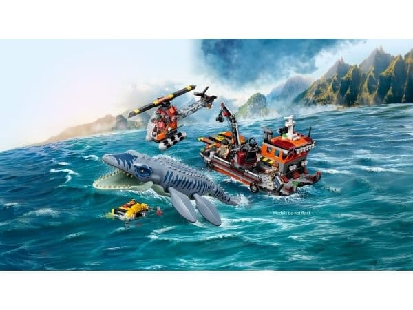 LEGO Jurassic World 77983 Mosasaurus-dinosauriens båtattack