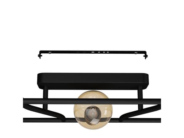 EGLO MESSINARO LOFT 3XE27 720X280 SORT/BM