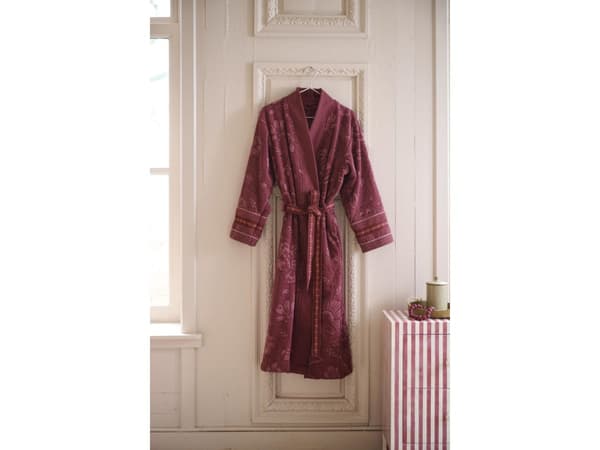 PIP Studio PIP Jasmin Jacquard Bathrobe D.Pink XXL