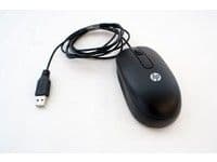 HP USB Optical Scroll Mouse, Molempikätinen, Optinen, USB A-tyyppi, 800 DPI, Musta