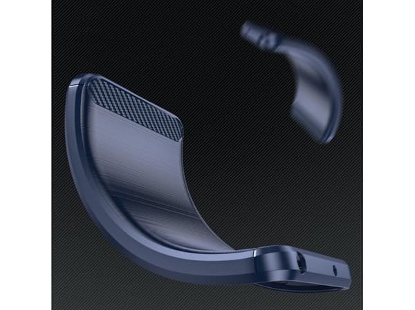 Kolfiberskal till iPhone 16 silikon - blå