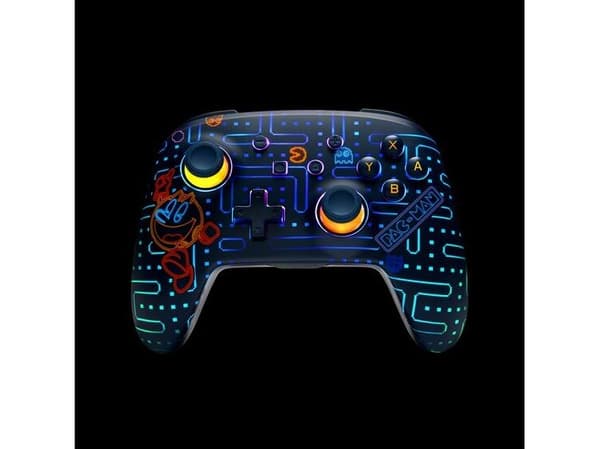 PowerA SWITCH trådløs pad forbedret Lumectra PAC-MAN Neon Arcade