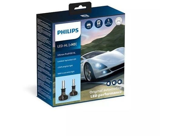 Philips Ultinon Pro9100 LED H3 12/24V - set