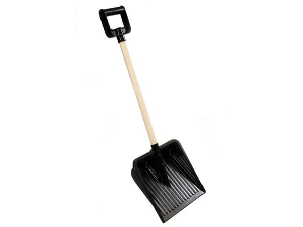 PLASTO Snow spade with wooden handle, 70 cm