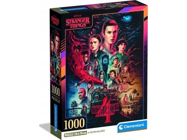 Clementoni puslespill Compact Stranger Things 1000 brikker (39980)