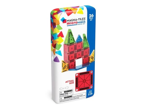 MAGNA-TILES® microMAGS-matkasetti 26 kpl
