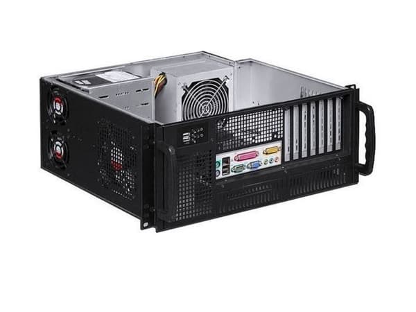 Techly I-CASE MP-P4HX-BLK6, Stativ, Server, Sort, ATX, Metall, 4U
