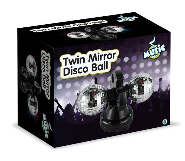 MUSIKK - LED TVILLING DISCO KULE M/ SPEIL