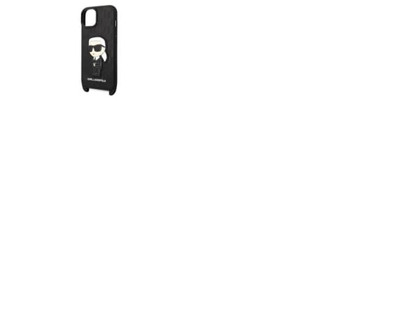 Karl Lagerfeld KLHCP14SSTKMK iPhone 14 6,1" sort/sort hardcase Monogram Ikonik Patch
