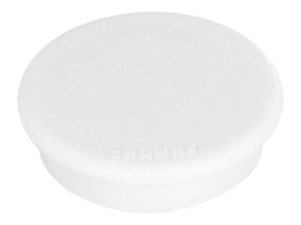 FRANKEN - Magnet - 2,4 cm diameter - hvit (en pakke 10)