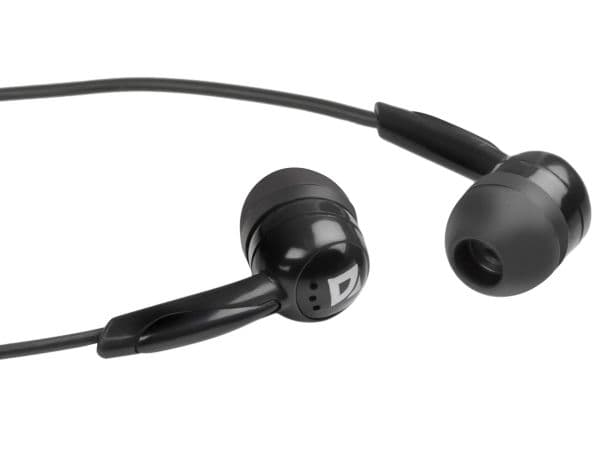 Defender Basic 604 - Ørepropper - i øret - kablet - 3,5 mm jakk - svart