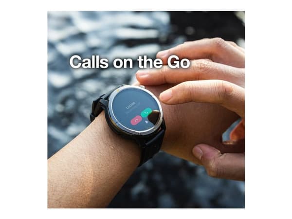 AGM Legion - Ja smart klocka med rem - display 1.43" - Bluetooth - svart