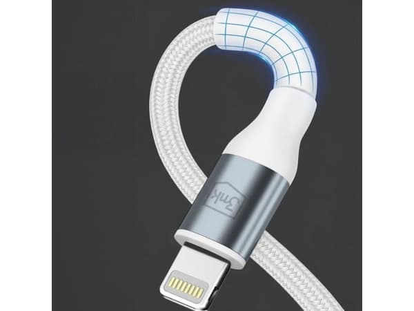 3MK USB-C - Lightning USB-kabel 3 m hvit