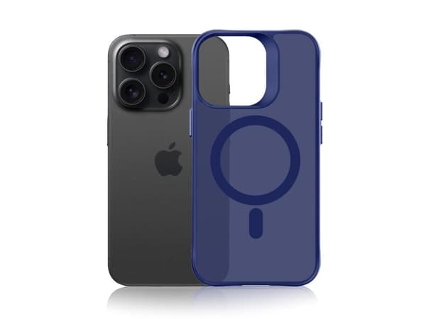 Hurtel 3mk Smoke MagCase för iPhone 16 Pro Max - blå/transluscens