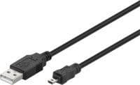 MicroConnect USB 2.0 - USB-kaapeli - 8-pinninen mini-USB (han) til USB (han) - 1,8 m