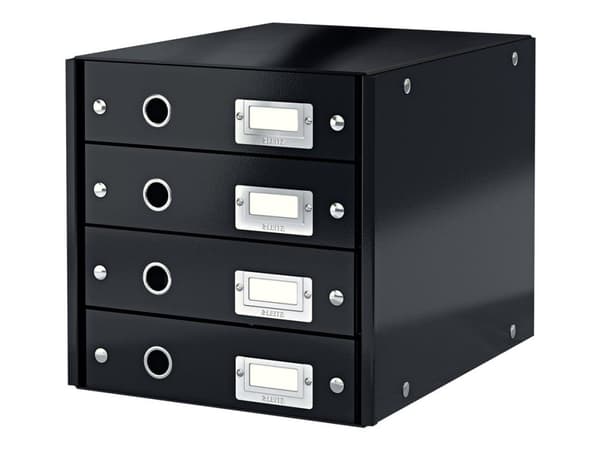 Skuffekabinet A4 Leitz Click&Store med 4 skuffer sort