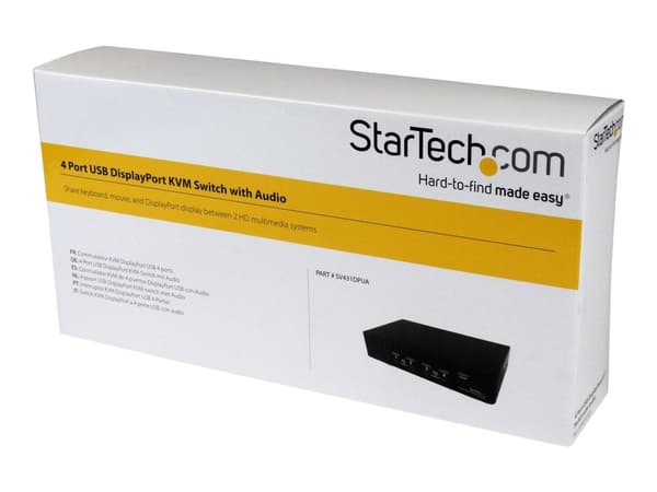 StarTech.com SV431DPUA, 3840 x 2400 pikseliä, Musta