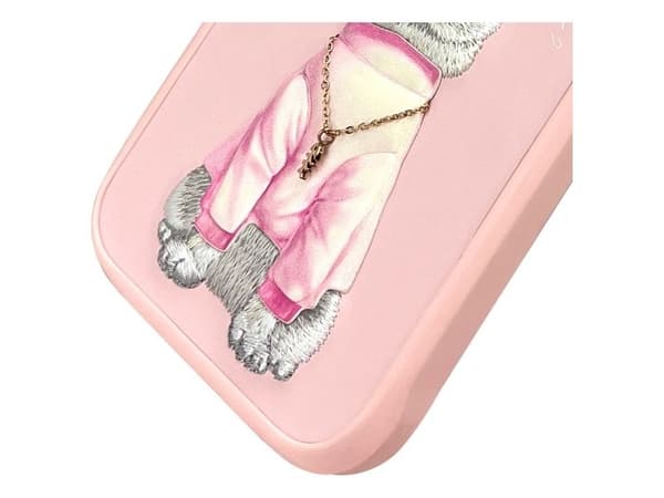 Nimmy glasögonfodral Cool Cat för iPhone 16 Pro Max - Rosa