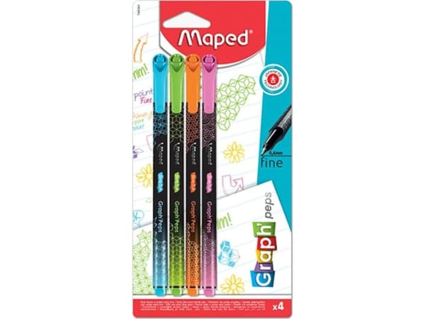 Graph Peps Deco tynn penn 4 farger MAPED