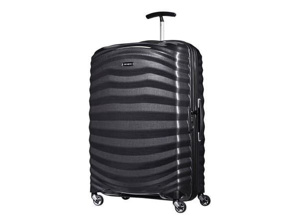 Samsonite Lite-Shock Spinner, resväska, Sort, Stor, polypropen (PP), 4 hjul, vridbara hjul