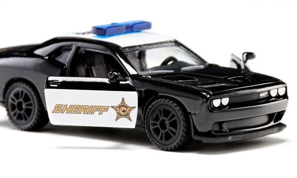 Siku Dodge Challenger SRT, Polisbil, Plast, 3 År, Svart, Vit, Barn, Ej för barn under 36 månader