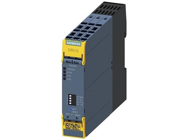 Säkerhetsrelä 3SK1 3NO 1NC 24VDC push